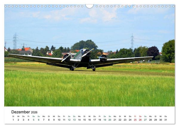 Produktbild: Junkers Ju 52 Die Legende (Wandkalender 2026 DIN A3 quer), CALVENDO Monatskalender