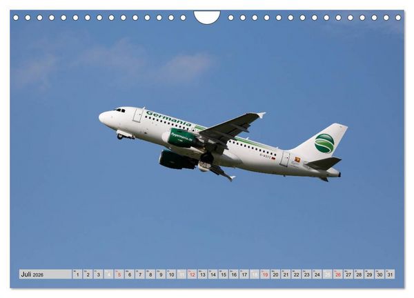 Produktbild: Flugzeuge - Starts und Landeanfl&uuml;ge (Wandkalender 2026 DIN A4 quer), CALVENDO Monatskalender