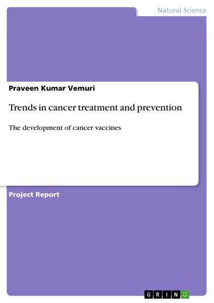 Produktbild: Trends in cancer treatment and prevention
