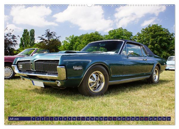 Produktbild: Damals war's - Oldtimer der F&uuml;nfziger bis Achtziger Jahre (hochwertiger Premium Wandkalender 2026 DIN A2 quer), Kunstdruck in Hochglanz