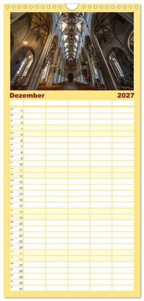 Produktbild: Familienplaner 2027 - &Uuml;berlingen am sch&ouml;nen Bodensee mit 5 Spalten (Wandkalender, 21 x 45 cm) CALVENDO