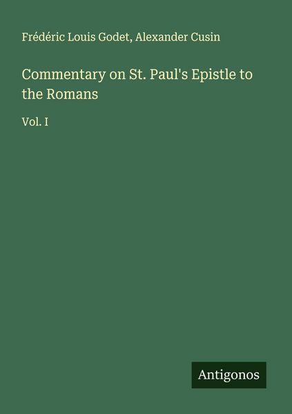 Produktbild: Commentary on St. Paul's Epistle to the Romans