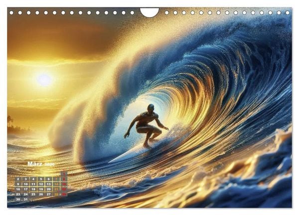 Produktbild: Big Wave Surfen (Wandkalender 2026 DIN A4 quer), CALVENDO Monatskalender