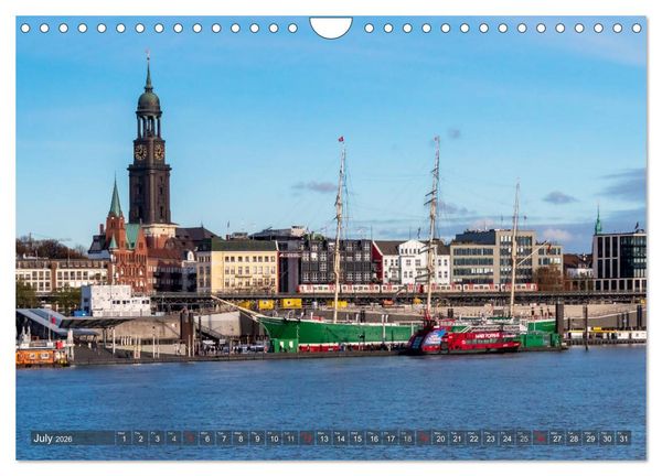 Produktbild: Hamburg perspectives (Wall Calendar 2026 DIN A4 landscape), CALVENDO 12 Month Wall Calendar
