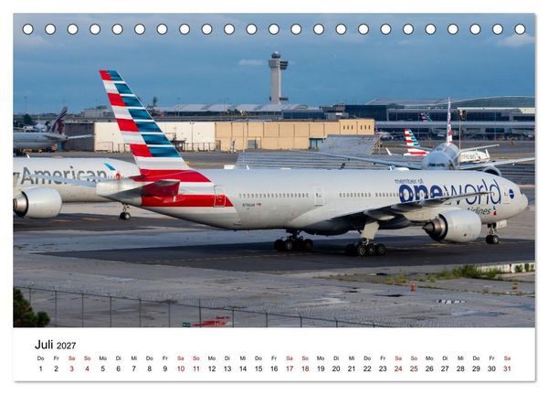 Produktbild: Boeing 777 Die Triple Seven (Tischkalender 2027 DIN A5 quer), CALVENDO Monatskalender