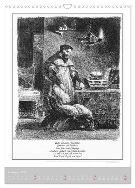 Produktbild: Faust - Weltliteraturkalender (Wandkalender 2027 DIN A3 hoch), CALVENDO Monatskalender