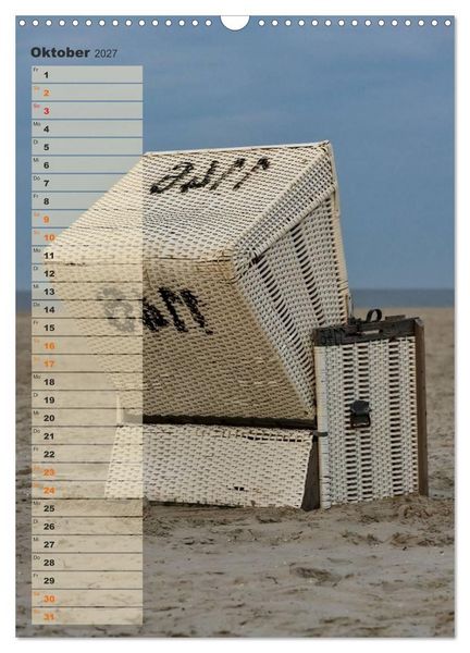 Produktbild: Zwischen D&uuml;nen und Watt / Geburtstagskalender (Wandkalender 2027 DIN A3 hoch), CALVENDO Monatskalender