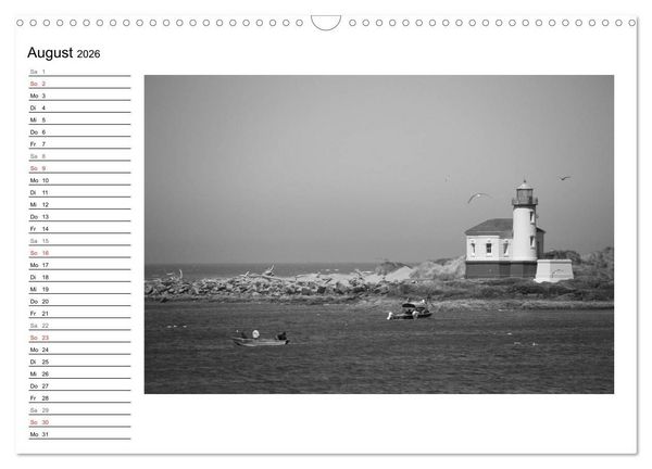 Produktbild: Leuchtt&uuml;rme der Westk&uuml;ste der USA (Wandkalender 2026 DIN A3 quer), CALVENDO Monatskalender