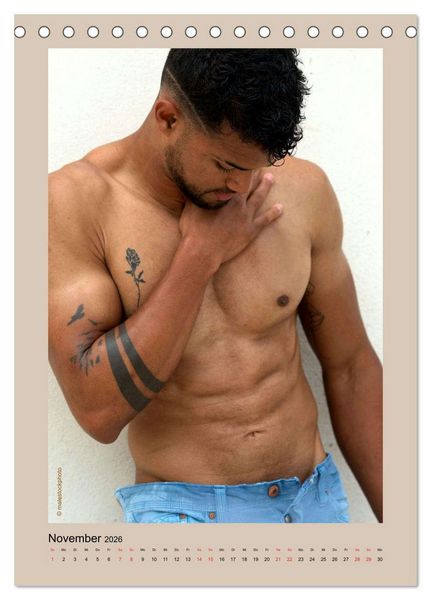 Produktbild: Torso - M&auml;nner 2026 (Tischkalender 2026 DIN A5 hoch), CALVENDO Monatskalender