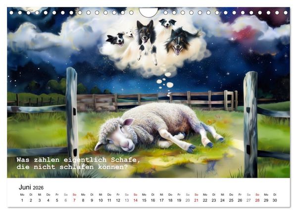 Produktbild: Lustige und paradoxe Fragen (Wandkalender 2026 DIN A4 quer), CALVENDO Monatskalender