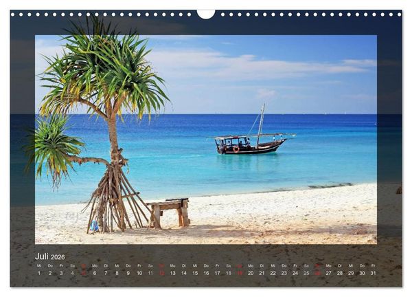 Produktbild: Sansibar (Wandkalender 2026 DIN A3 quer), CALVENDO Monatskalender