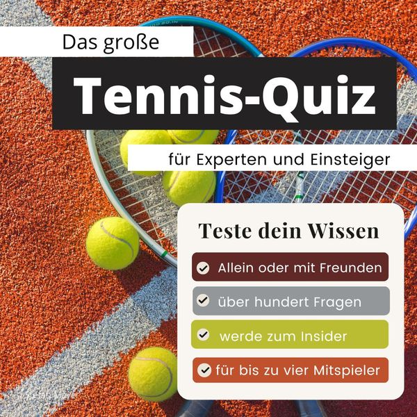 Produktbild: Das geniale Tennis-Quiz f&uuml;r Experten und Einsteiger
