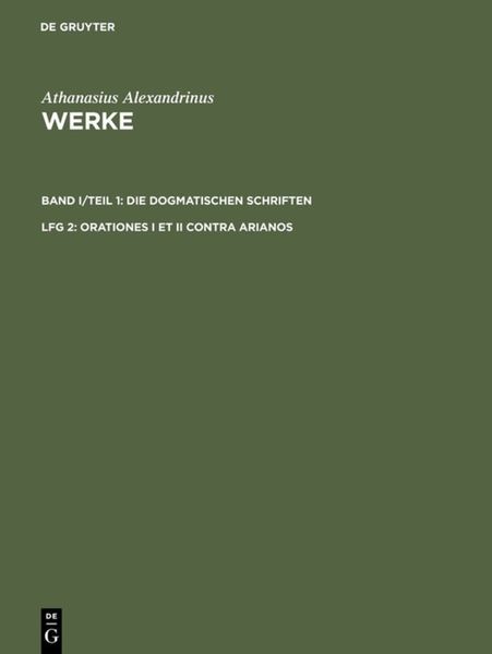 Produktbild: Orationes I et II contra Arianos