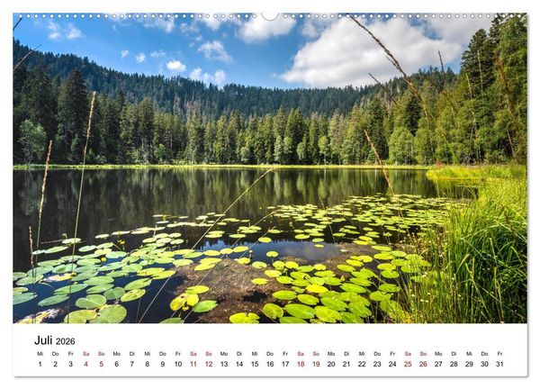 Produktbild: Schwarzwald, Seen und Hochmoore (hochwertiger Premium Wandkalender 2026 DIN A2 quer), Kunstdruck in Hochglanz