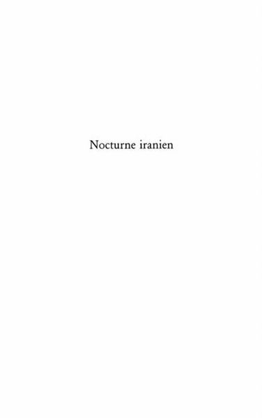 Produktbild: Nocturne iranien