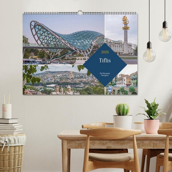 Produktbild: Tiflis - Die Metropole Georgiens (Wandkalender 2026 DIN A2 quer), CALVENDO Monatskalender