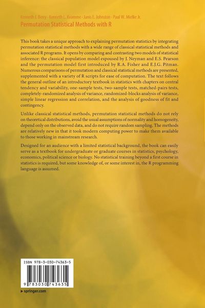 Produktbild: Permutation Statistical Methods with R