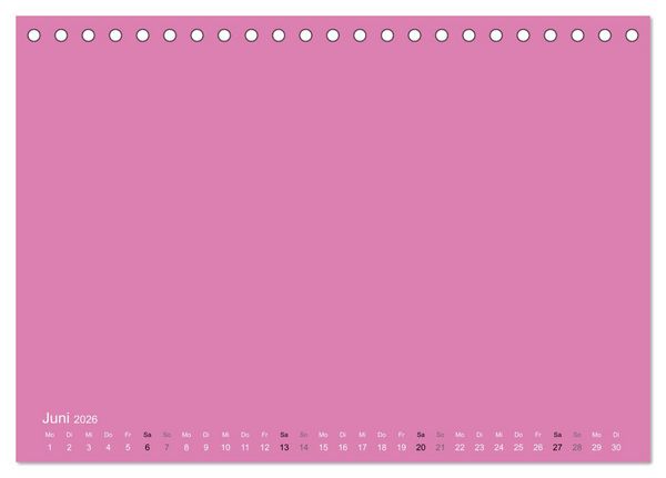 Produktbild: Bastelkalender - Pink (Tischkalender 2026 DIN A5 quer), CALVENDO Monatskalender