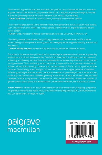 Produktbild: Women in Governing Institutions in South Asia
