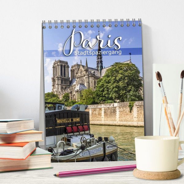 Produktbild: PARIS Stadtspaziergang (Tischkalender 2026 DIN A5 hoch), CALVENDO Monatskalender