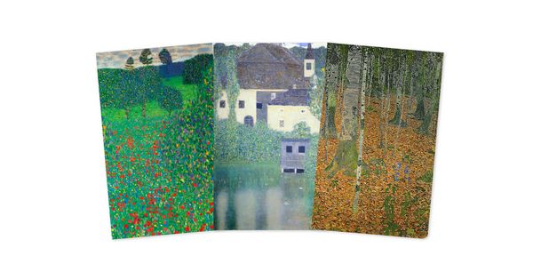 Produktbild: Dreier Set Mini-Notizb&uuml;cher: Gustav Klimt, Landschaften
