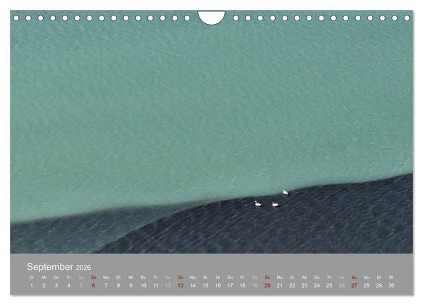 Produktbild: Naturkunst - Luftbilder (Wandkalender 2026 DIN A4 quer), CALVENDO Monatskalender
