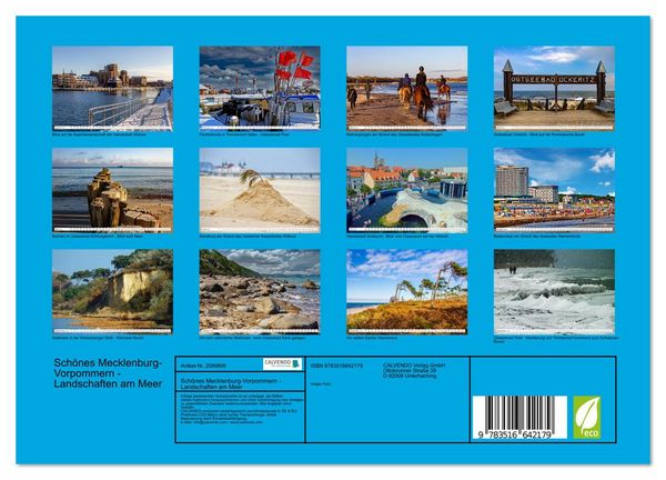 Produktbild: Sch&ouml;nes Mecklenburg-Vorpommern - Landschaften am Meer (Wandkalender 2026 DIN A4 quer), CALVENDO Monatskalender