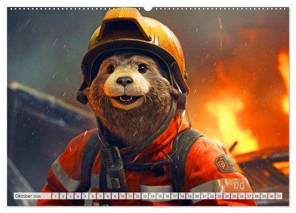 Produktbild: Flei&szlig;ige Otter - Wer h&auml;tte nicht gerne einen niedlichen Otter auf der Arbeit (Wandkalender 2026 DIN A2 quer), CALVENDO Monatskalender