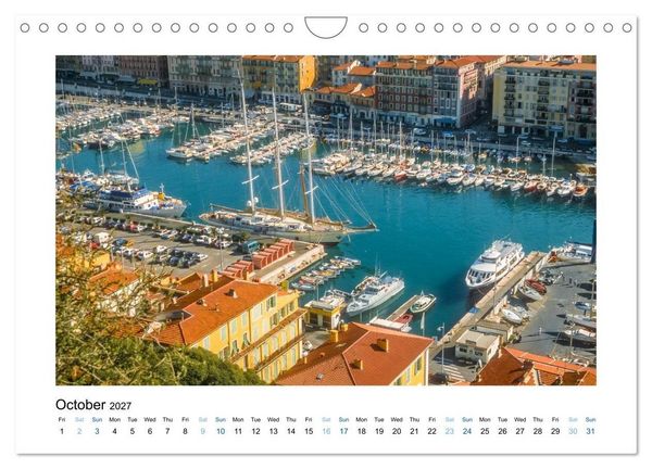 Produktbild: French Riviera The Light of the Blue Coast (Wall Calendar 2027 DIN A4 landscape), CALVENDO 12 Month Wall Calendar