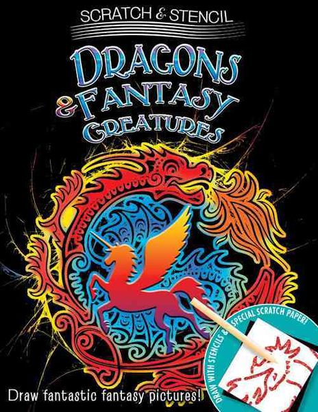 Produktbild: Scratch & Stencil Dragons & Fa
