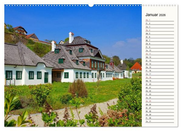 Produktbild: Die Wachau - An der Donau zwischen Melk und Krems (hochwertiger Premium Wandkalender 2026 DIN A2 quer), Kunstdruck in Hochglanz