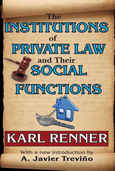 Produktbild: The Institutions of Private Law and Their Social Functions