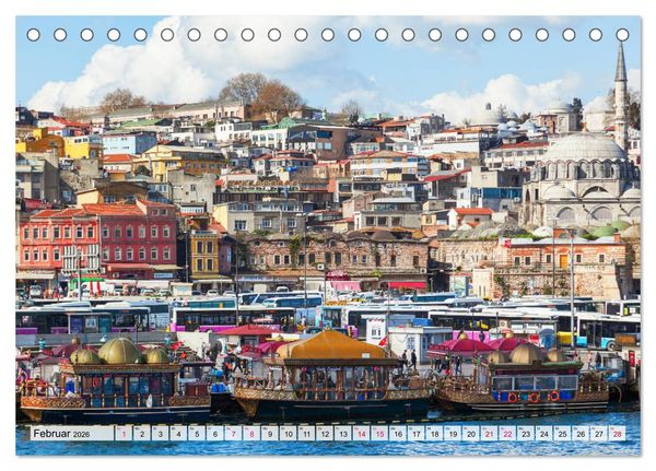Produktbild: Istanbul - die Stadt zwischen zwei Welten (Tischkalender 2026 DIN A5 quer), CALVENDO Monatskalender