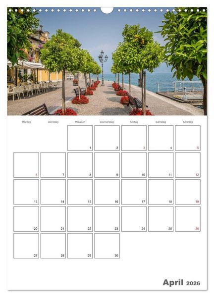 Produktbild: GARDASEE Terminplaner (Wandkalender 2026 DIN A3 hoch), CALVENDO Monatskalender