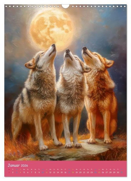 Produktbild: Vollmond - Im Bann des Vollmonds (Wandkalender 2026 DIN A3 hoch), CALVENDO Monatskalender