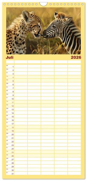 Produktbild: Familienplaner 2026 - Wenn Vertrauen siegt mit 5 Spalten (Wandkalender, 21 x 45 cm) CALVENDO