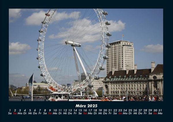 Produktbild: London 2025 Fotokalender DIN A4