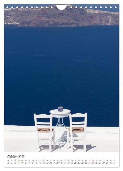 Produktbild: Insel des Lichts - Santorini (Wandkalender 2026 DIN A4 hoch), CALVENDO Monatskalender