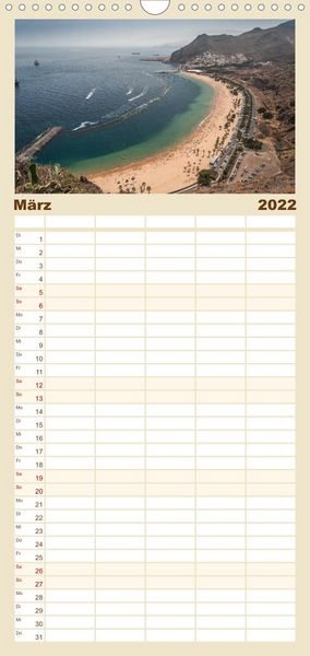 Produktbild: Familienplaner Teneriffa - Inmitten des Atlantischen Archipels (Wandkalender 2022 , 21 cm x 45 cm, hoch)