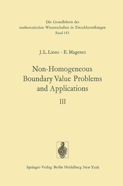 Produktbild: Non-Homogeneous Boundary Value Problems and Applications
