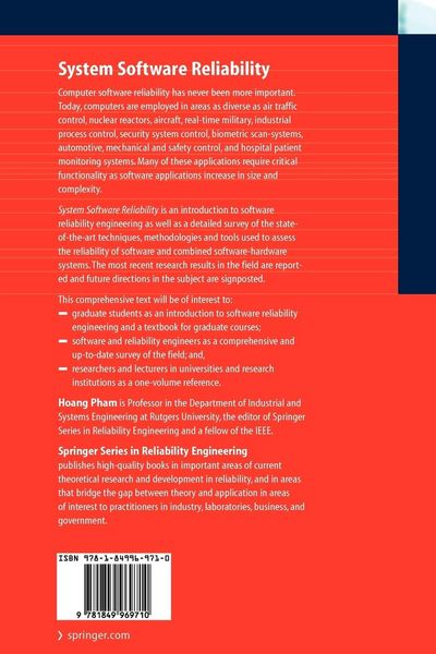 Produktbild: System Software Reliability