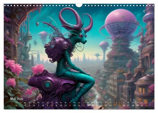 Produktbild: unm&ouml;gliche Traumwelten (Wandkalender 2026 DIN A3 quer), CALVENDO Monatskalender