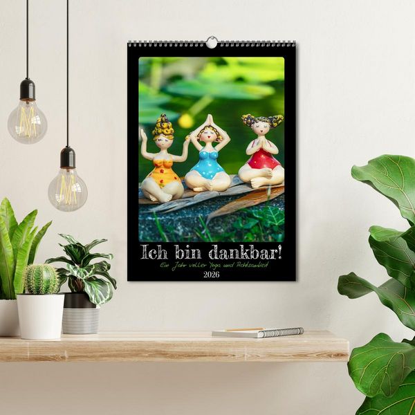 Produktbild: Ich bin dankbar - ein Jahr voller Yoga und Achtsamkeit - Yoga Kalender (Wandkalender 2026 DIN A3 hoch), CALVENDO Monatskalender