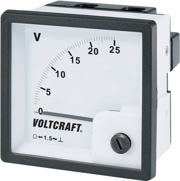 Produktbild: VOLTCRAFT AM-72x72/25V AM-72x72/25V Analog-Einbaumessger&auml;t AM-72x72/25V 25V Drehspule