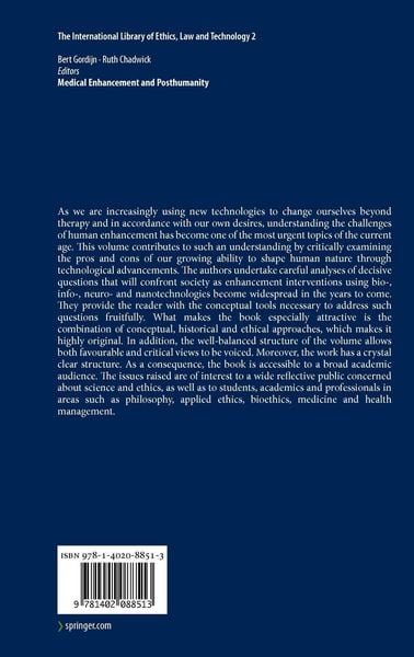 Produktbild: Medical Enhancement and Posthumanity