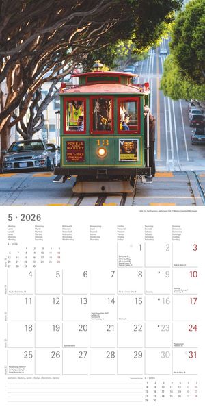 Produktbild: Eisenbahnen 2026 - Broschürenkalender 30x30 cm (30x60 geöffnet) - Kalender mit Platz für Notizen - Steam Engines - Bildkalender - Wandkalender