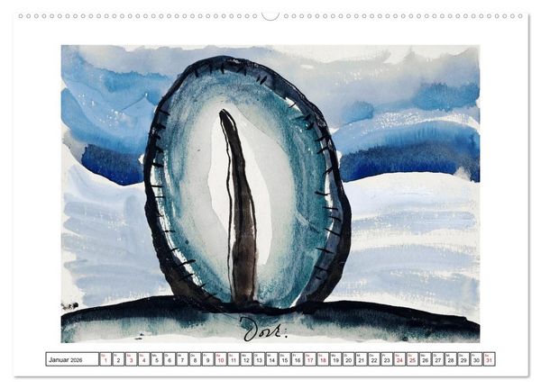 Produktbild: Arthur Dove - Abstrakte Impressionen (hochwertiger Premium Wandkalender 2026 DIN A2 quer), Kunstdruck in Hochglanz