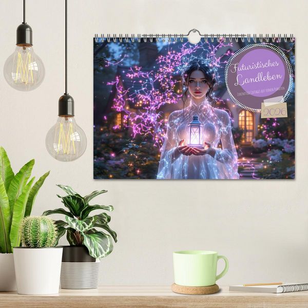 Produktbild: Futuristisches Landleben (Wandkalender 2026 DIN A4 quer), CALVENDO Monatskalender