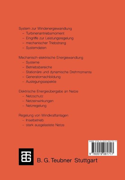 Produktbild: Windkraftanlagen im Netzbetrieb