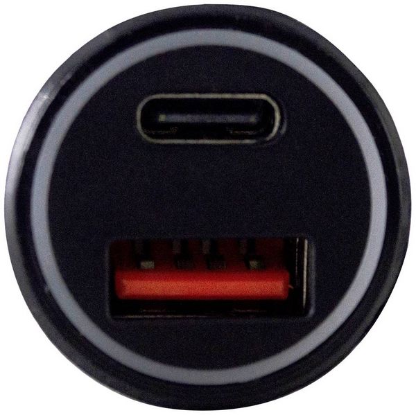 Produktbild: IWH Dual USB-C&reg; Auto Ladestecker 2,1A Belastbarkeit Strom max.=2.1A 12 V, 24V